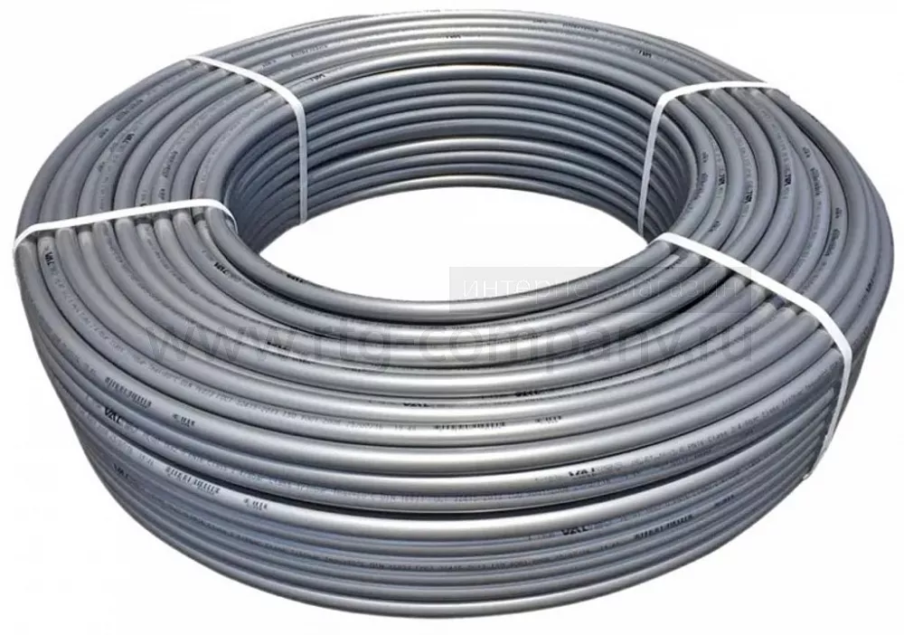 Труба из сшитого полиэтилена 25*3,5 PEX-a EVOH, серая (бухта 50 п/м) (VALTEC)