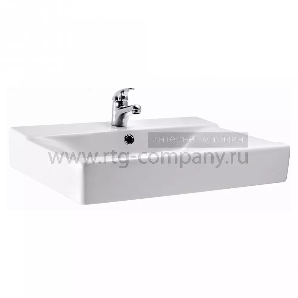 Раковина встраиваемая Cersanit "CARLA CL 60" B с отверстием, цвет белый (P-UM-CL90/1)