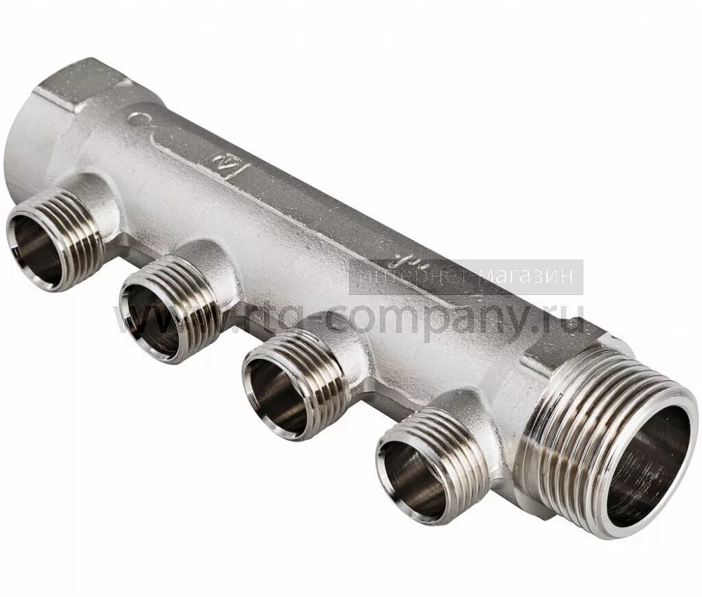 Коллектор наружная резьба 2 выхода 1" * 1/2" (VTc.500.N) (Valtec)
