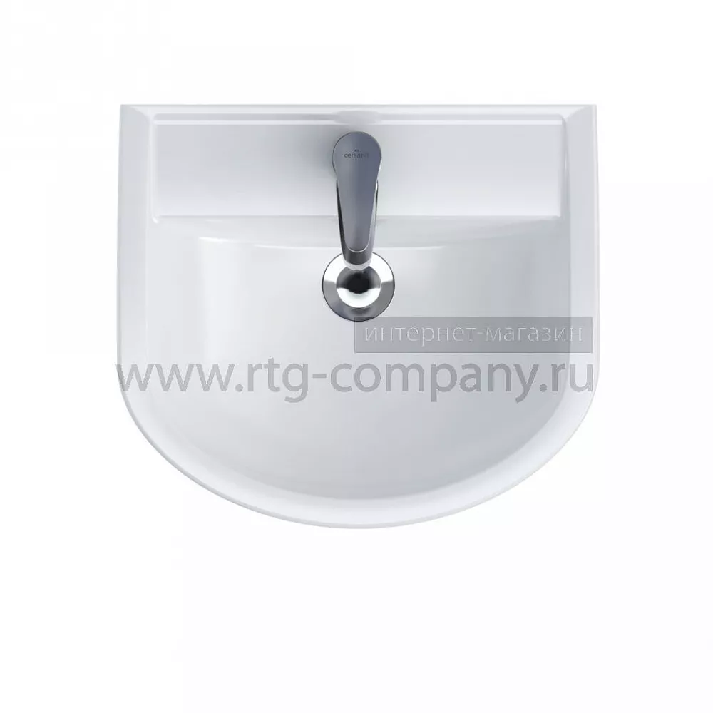 Раковина встраеваемая Cersanit "Arteco" 55 В с отверстием, цвет белый 550*440*205