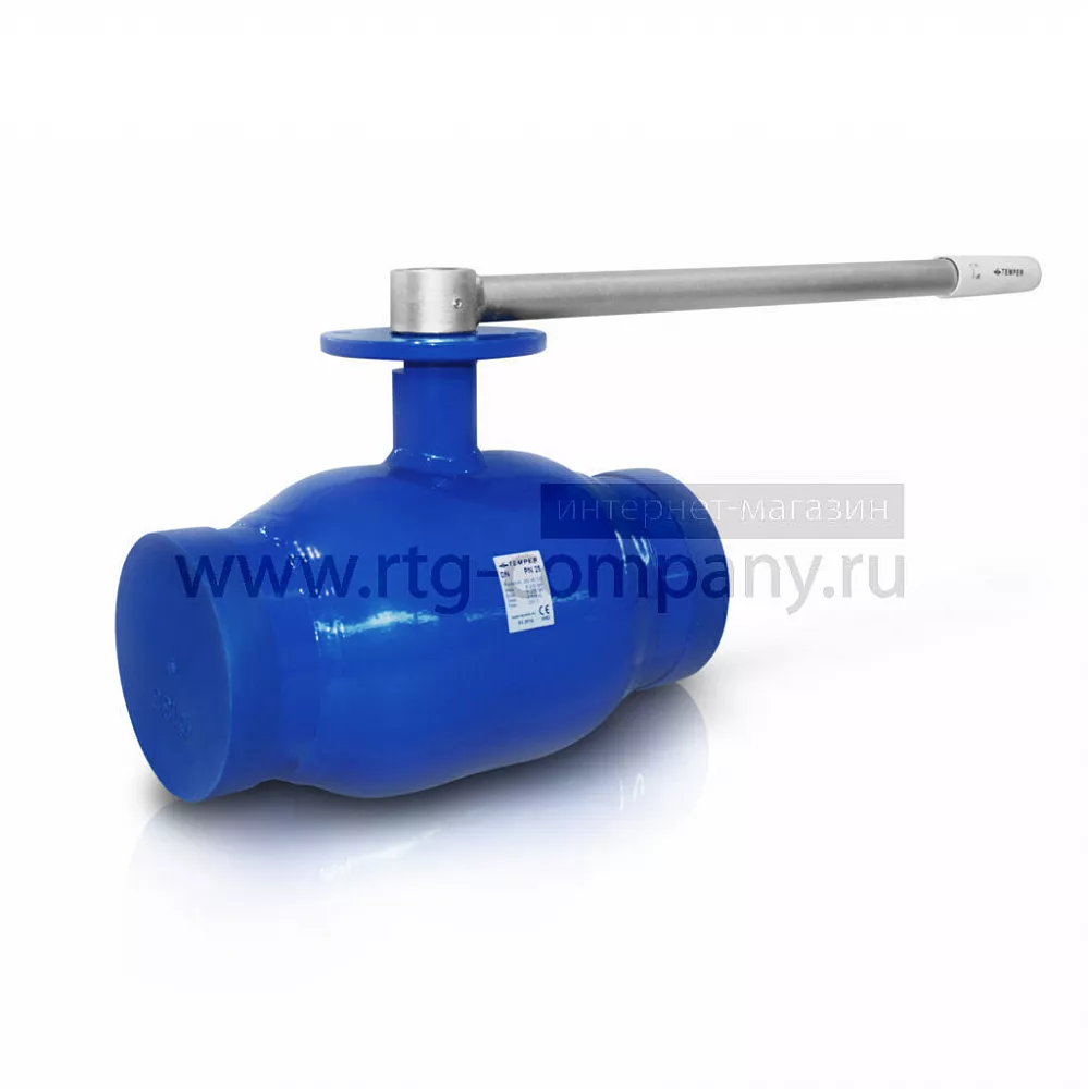 Кран шаровый под приварку TEMPER Ру 25 DN 65 (КШЦП) сталь 20 (Россия)